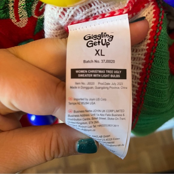 Christmas Light Up Sweater *does not work* size XL - Picture 5 of 6
